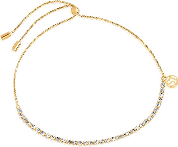 Sif Jakobs Ellera Charming Gold Plated Cubic Zirconia Bracelet SJ-B42032-CZ-SG (28.50 cm, 925 silver)
