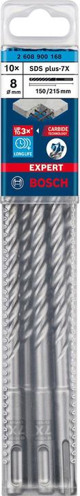 Produktbild Bosch Professional Zubehör EXPERT SDS plus-7X Hammerbohrer, 8 x 150 x 215 mm, 10-tlg. (8 Millimeter)