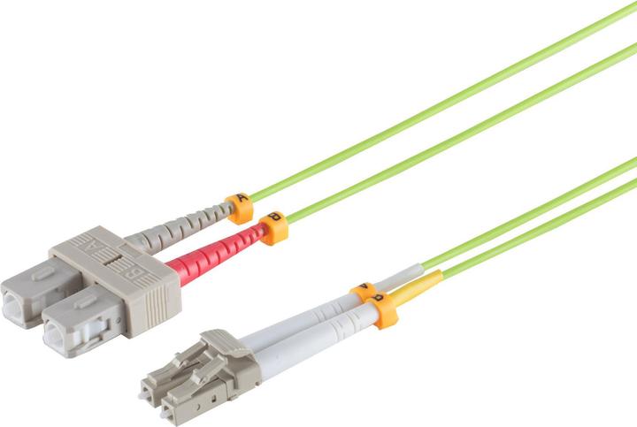 Produktbild Shiverpeaks S/CONN maximum connectivity LWL-Duplex Patchkabel LC/SC 50/125µ, OM5, lindgrün, 2,0m (S/UTP, CAT6, 2 m)