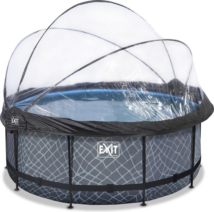 Actual product image Exit Frame pool round 360x122 cm with sunroof and sand filter pump (Ø 360 x 122 cm)