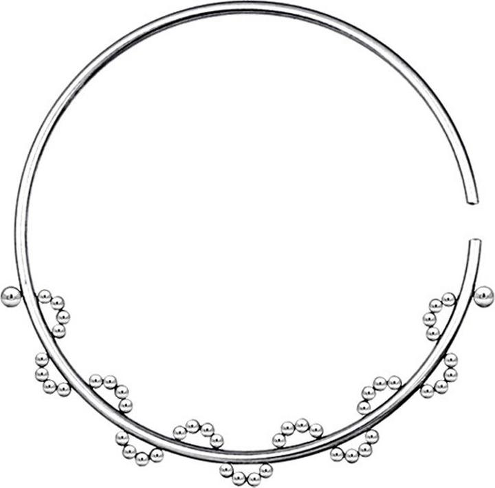 Star Piercing Tunnel Anhänger Ring silber Kugeln Welle (Chirurgenstahl 316L)