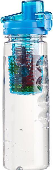 Produktbild Rosenstein & Söhne Tritan-Trinkflasche mit Fruchtbehälter, BPA-frei, 800 ml, blau (0.80 l)