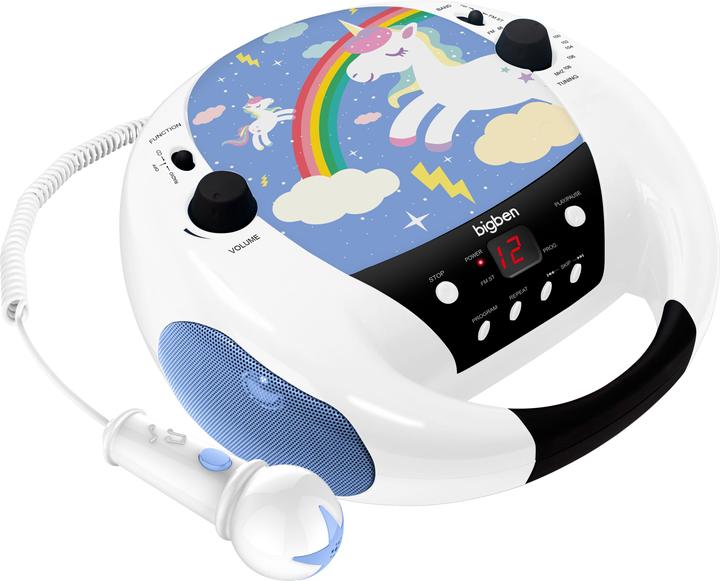 Produktbild Bigben CD Player CD52 - Unicorn mit Mikrofon