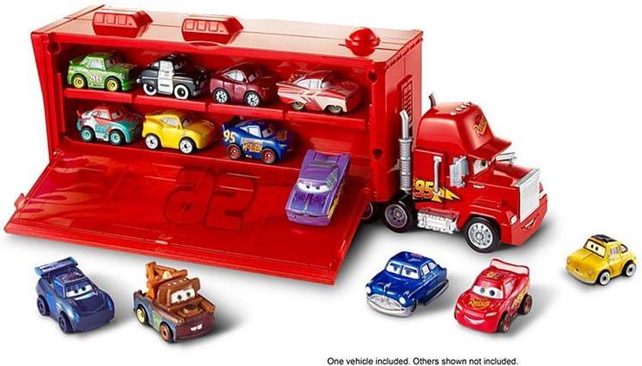 Actual product image Mattel Disney Cars Mini Mack Transporter (incl. 1 Mini Racer Lightning McQueen)