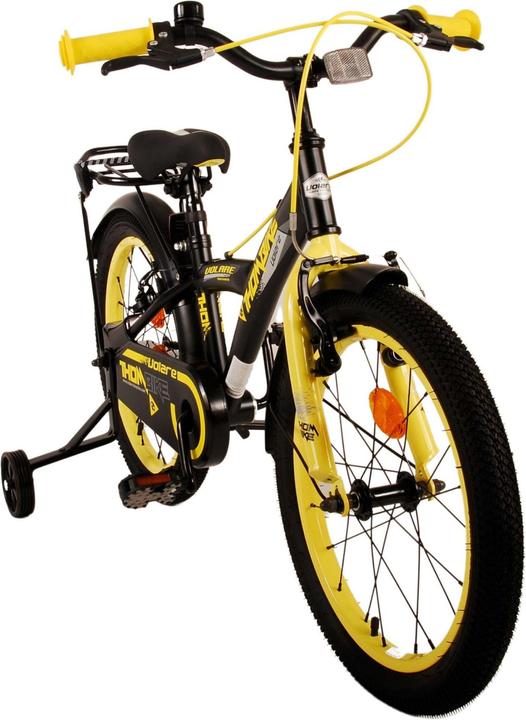 Image du produit Volare Vélo enfant Thombike - Garçons - 18 pouces - noir-jaune - freins à deux mains (18")