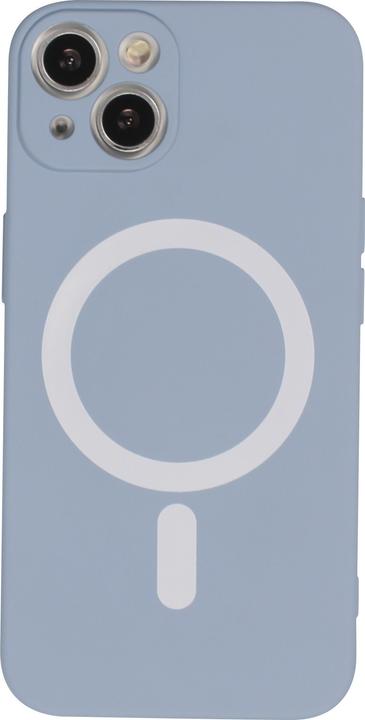 Produktbild PhoneLook Hülle Soft-Shell silikon cover mit MagSafe und Kameraschutz grau (Apple iPhone 15 Plus)