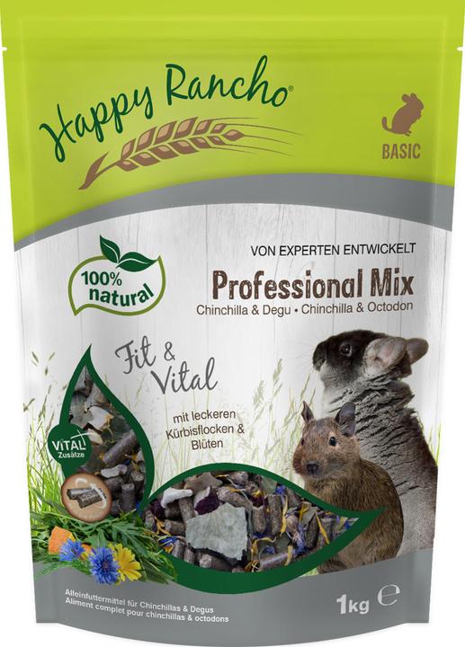 Produktbild Happy Rancho Professional Mix Chinchilla & Degu Futter (1 kg)