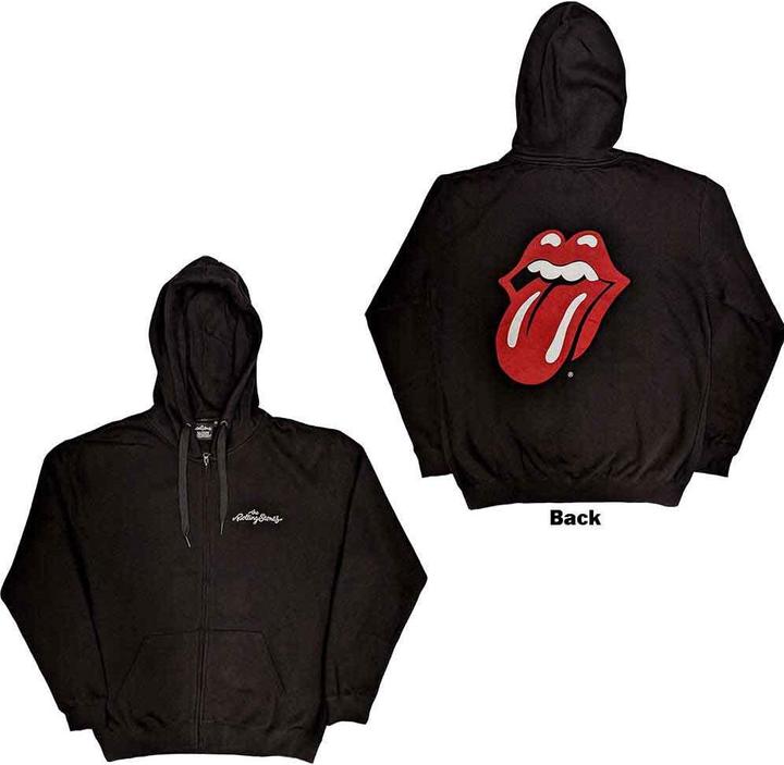 Actual product image The Rolling Stones Logo & Tongue Back Print (Zipper-Hoodie) (XXL)