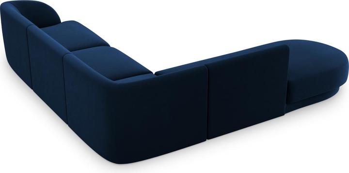 Actual product image Micadoni Velvet Left Corner Sofa, "Miley", 6 Seats, 255x248x70Made in Europe (Corner sofa)