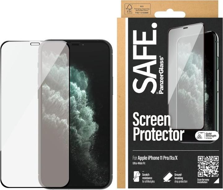 Produktbild PanzerGlass SAFE Apple iPhone X/Xs/11 Pro, Black (353.41")