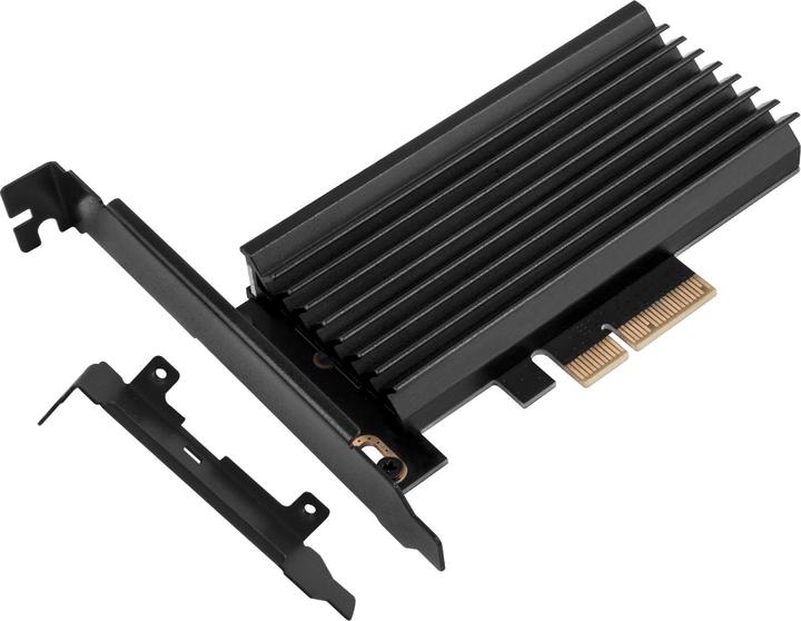 Image du produit Silverstone SST-ECM24-ARGB - Carte SuperSpeed PCI-E Express X4 vers M.2 (NVMe SSD NGFF), alu. heatsink (PCI-E x4)