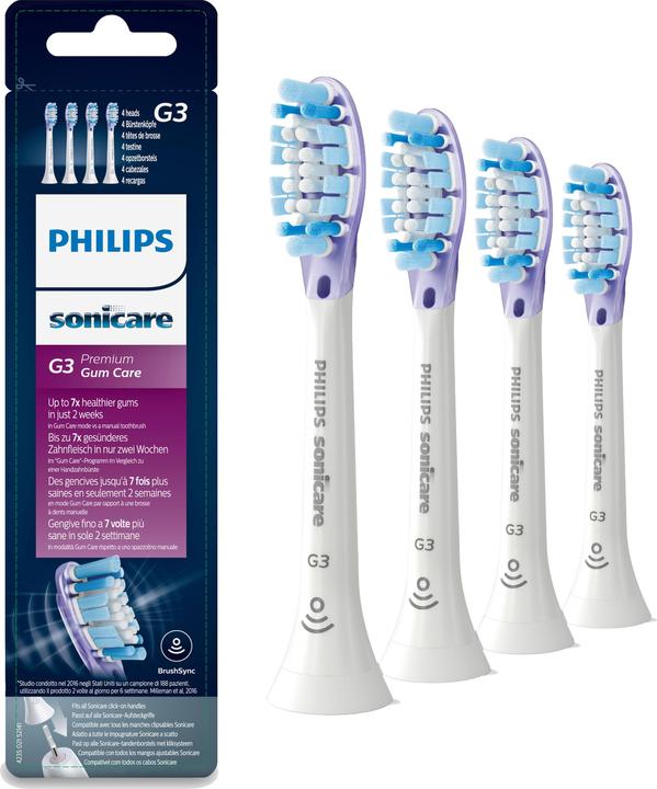 Image du produit Philips Sonicare Brosse à glisser Original Premium GumCare 4 pack (4 x)