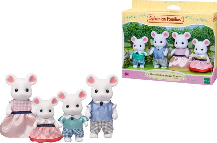 Actual product image Sylvanian Families Marshmallow Mouse Family