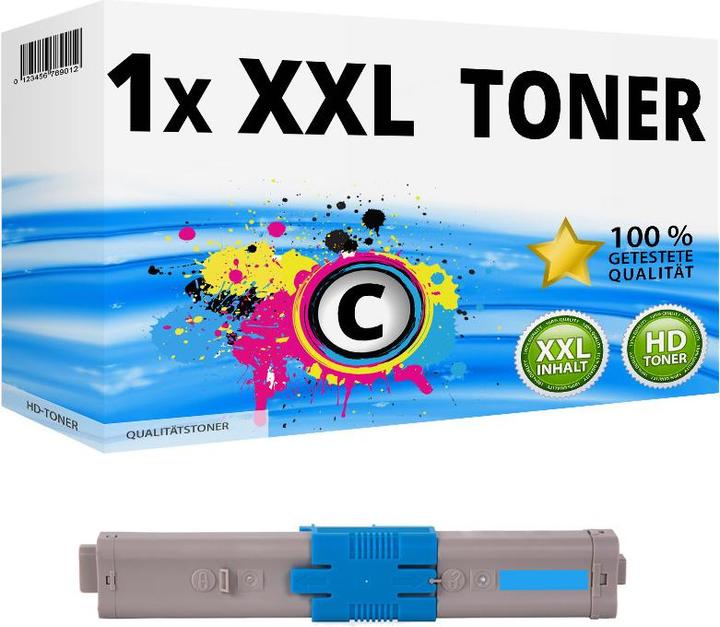 Image du produit Druckfuxx Toner für OKI C532DN C542DN MC563DN MC573DN kompatibel Patronen Cyan