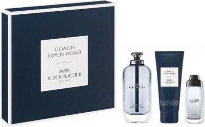 Immagine prodotto Coach Set 3 pezzi Open Road per uomo - EDT, Spray EDT da 0,5 once, Gel doccia da 3,3 once (Set di manicure)