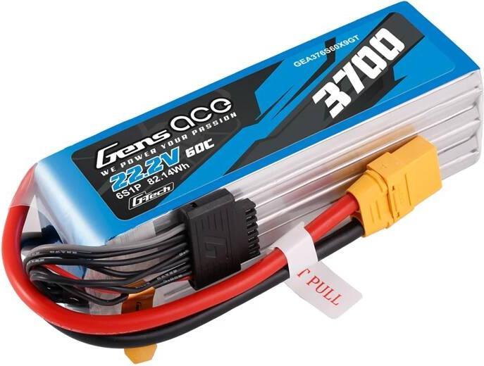 Actual product image Gens Ace Accumulator Lipo G-Tech 3700mAh 22.2V 60C 6S1P XT90 (22.20 V, 3700 mAh)