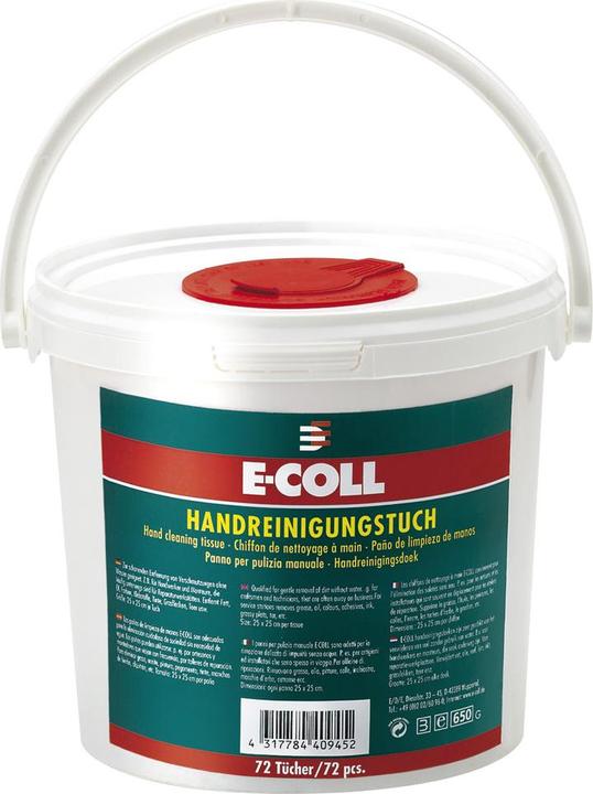 E-coll Handreinigungstücher, 25 x 25 cm, 72 Stück (72 Stk.)