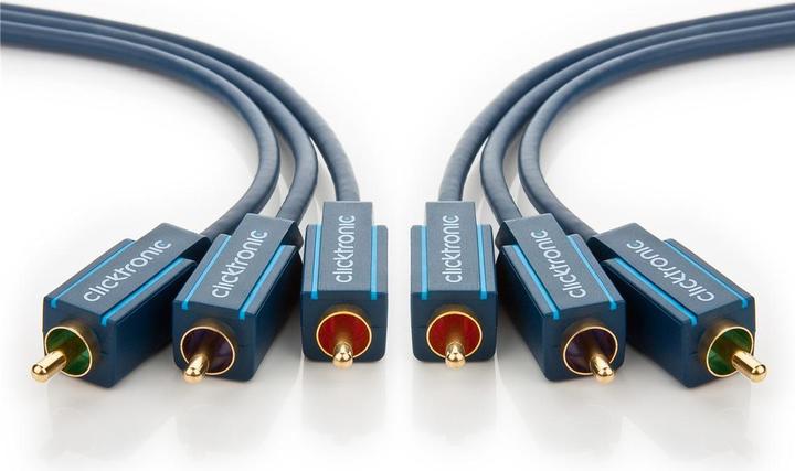 Produktbild clicktronic Component Video — Composite Video (10 m, Cinch)