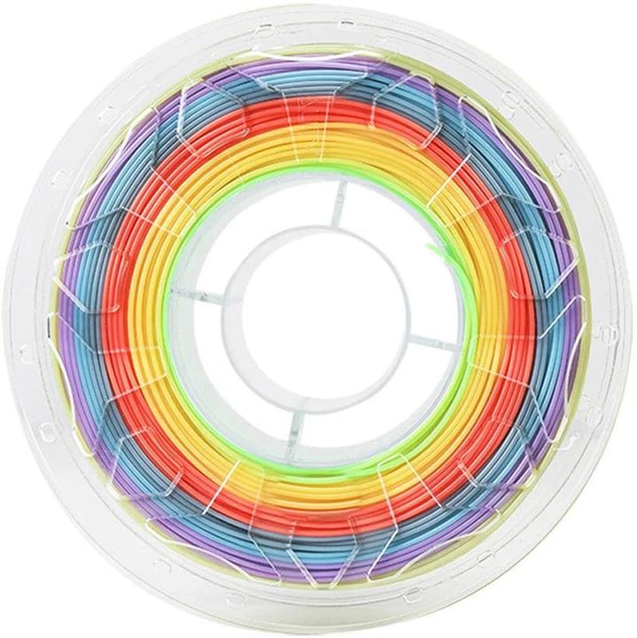 Image du produit Creality Filament PLA arc-en-ciel, 1.75mm, 1kg (PLA, 1.75 mm, 1000 g, Multicolore)