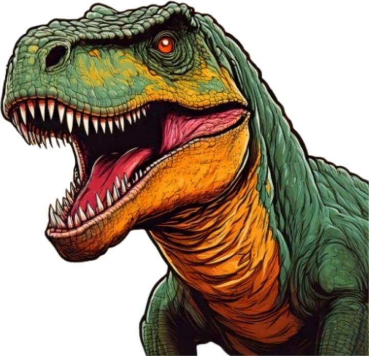 Produktbild Bügelbilder Bügelbild Comic T-Rex