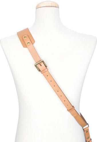 Actual product image Bronkey Tokyo Sling Leder-Kameragurt, H'braun, S Small, Hellbraun (Hip belt)