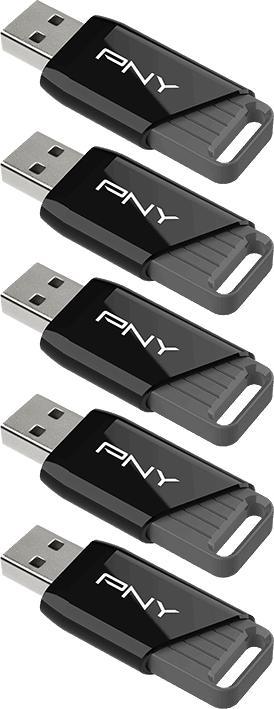 Actual product image PNY ATTACH X USB 3.2 64GB PACK X5 (64 GB, USB-A)