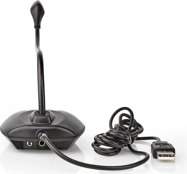 Image du produit Nedis Microphone à utiliser avec : Desktop/Notebook Wired USB-A Male On/Off Switch Sortie casque