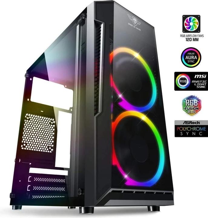 Image du produit Spirit Of Gamer Boitier Mini Tour Micro Atx Deathmatch 3 RGB Avec Panneaux Vitrés (Noir) (mATX)