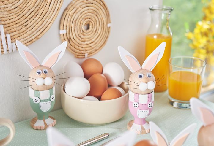 Produktbild VBS Bastelset "Eierbecher Hasen", 6 Stück
