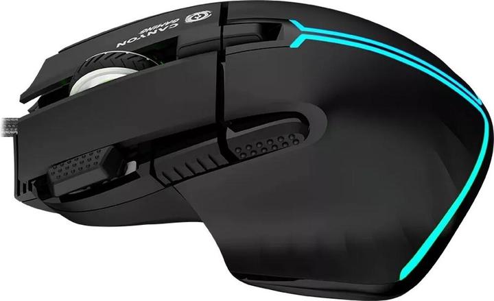 Actual product image Canyon Fortnax GM-636, 9keys Gaming wired mouse,Sunplus up to 20000, Huano 5million switch, RGB (Cable)