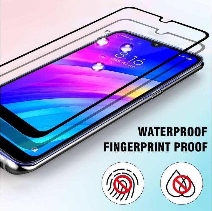 Actual product image Screenguard Xiaomi Redmi 7 Full Screen Protective Glass Film 2.5D 9H (1 Piece, Xiaomi Redmi 7)