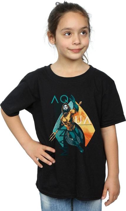 Immagine prodotto Aquaman Tropical Icon Maglietta Ragazze (140, 146)