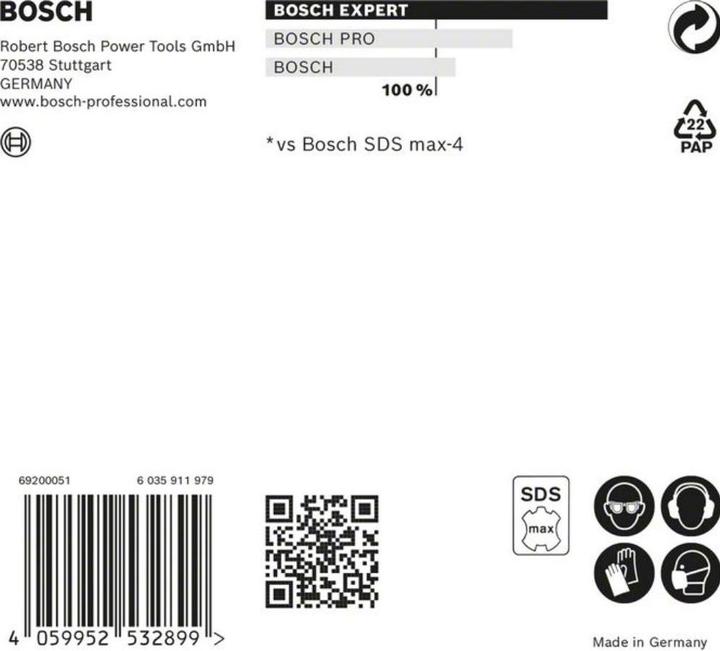 Actual product image Bosch Professional Zubehör EXPERT SDS max-8X hammer drill, 16 x 400 x 540 mm (16 millimetres)