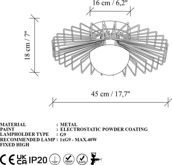 Actual product image Opviq Kaya Chandelier