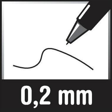Actual product image Staedtler pigment liner 6ST Box (Black, 6 x)