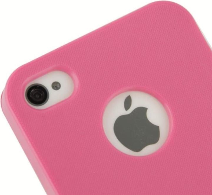 Actual product image König Design Mobile phone case for Apple iPhone 4 / 4s Pink brushed (G4s, Apple iPhone 4)
