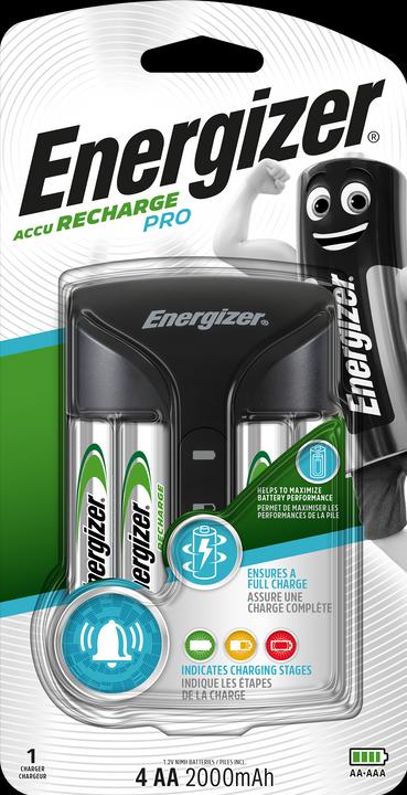 Produktbild Energizer Recharge Pro (4 Stk., AA, 2000 mAh, Ladegerät inkl. Akku)