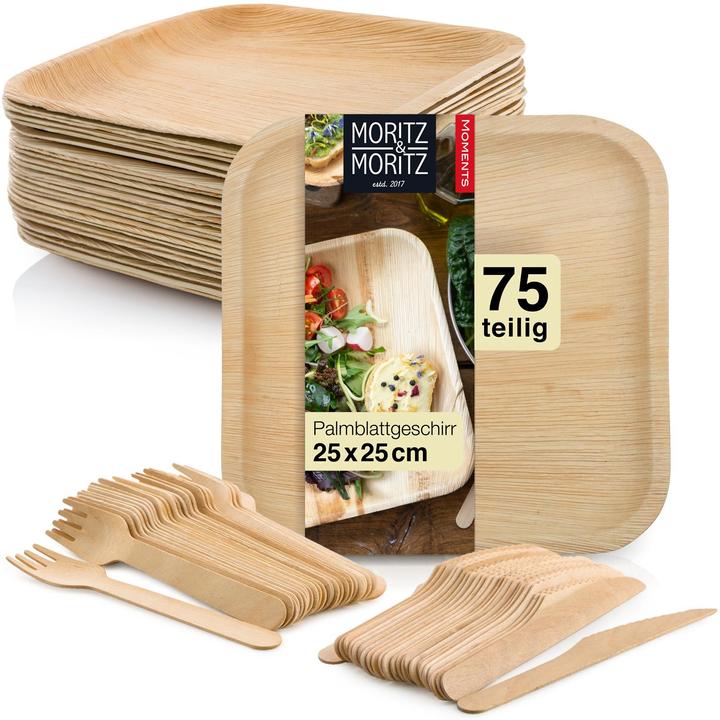 Produktbild Moritz & Moritz Palmblattgeschirr (75 x)