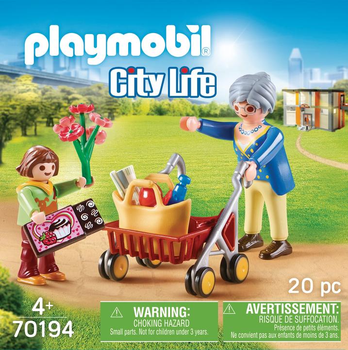Produktbild Playmobil Oma mit Rollator (70194, Playmobil City Life)