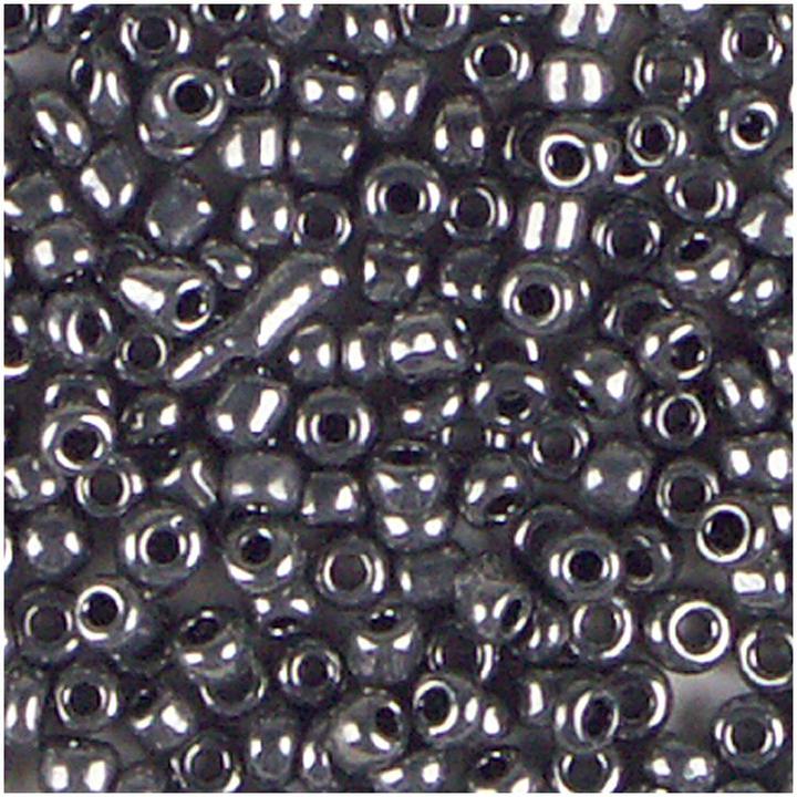 Produktbild Rico Rocailles altsilber 3.1 mm, 17 g, Lochung: Ø ca. 1,3 mm