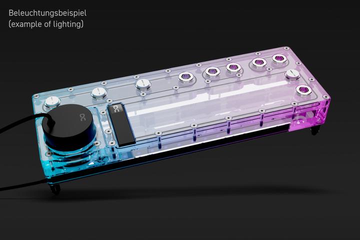 Image du produit Alphacool Core Distro Plate 360 gauche avec pompe VPP