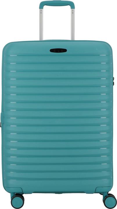 D&N Travel Line 4500 4 Rollen Trolley M 65 cm mit Dehnfalte (67 l, M (50 - 90l))