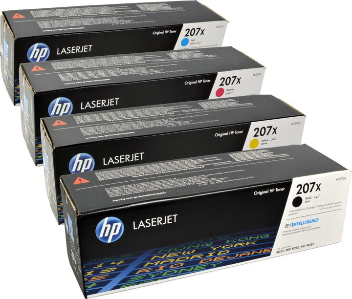 Actual product image HP 4 Toner W2210X-W2213X 207X Multipack K C M Y 4-colour (M, FC, C, Y)