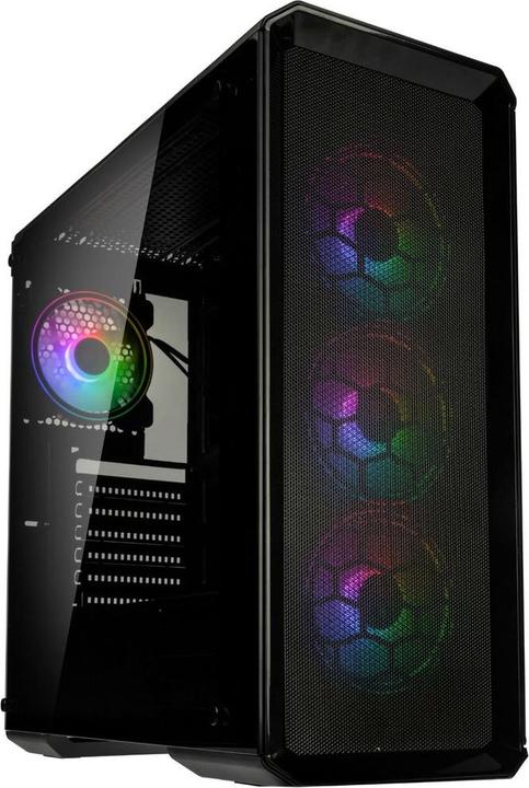 Produktbild Kolink Levante V2 ARGB Black Midi-Tower (mATX, Mini-ITX, ATX, E-ATX)