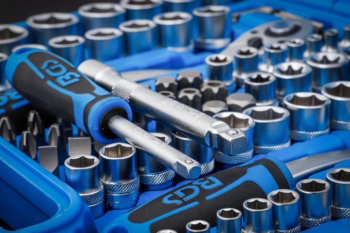 Actual product image BGS Socket spanner set (3/8", 1/4", 1/2")