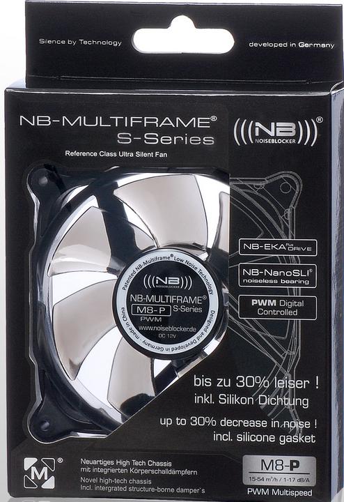 Produktbild Noiseblocker Multiframe S-Series M8-P PWM (80 mm, 1 x)