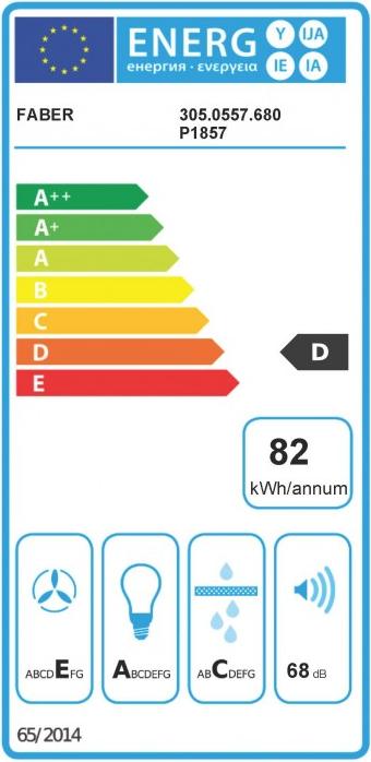 Energie-Label Faber IN-NOVA SMART X A60