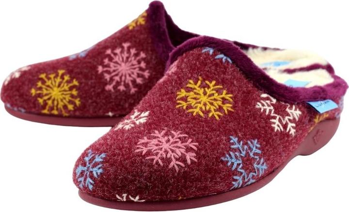 Actual product image Lunar Womens/Ladies Juniper Snowflake Slippers (38)