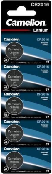 Produktbild Camelion Lithium CR2016 (5 Stk., CR2016, 75 mAh)