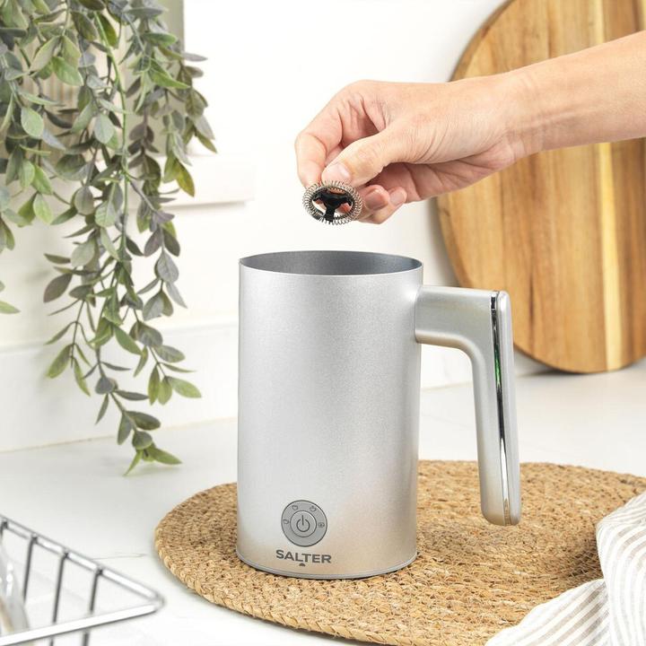 Actual product image Salter EK6359MMSVDE Aspen Milk Frother Silver (30 cl)